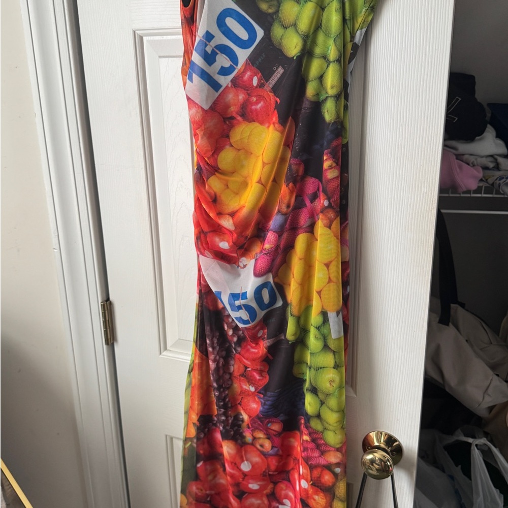 Zara Multicolor Fruit Print Dress